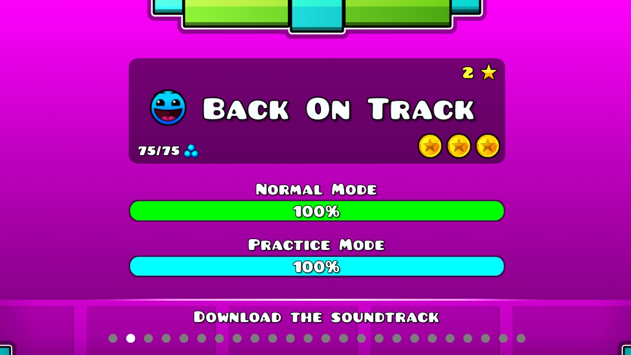 Geometry Dash - Level 2: Back on Track (All Coins) смотреть онлайн