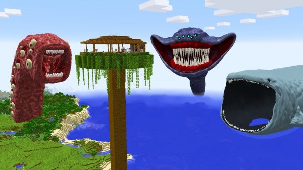 МАЙНКРАФТ ВЫЖИВАНИЕ ОТ ЭЛЬ ГРАН МАХИ БЛУПА И МОРСКОГО ПОЖИРАТЕЛЯ В MINECRAFT | Детский Ютуб