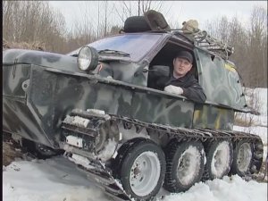 Самодельный вездеход на гусеницах