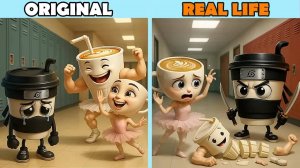 Брейнрот-мемы, когда их травят в школе | Оригинал vs Реаллайф vs Анимация