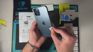 Клеим пленку из отдельных частей на корпус (на примере iPhone 12 PRO) матовая
