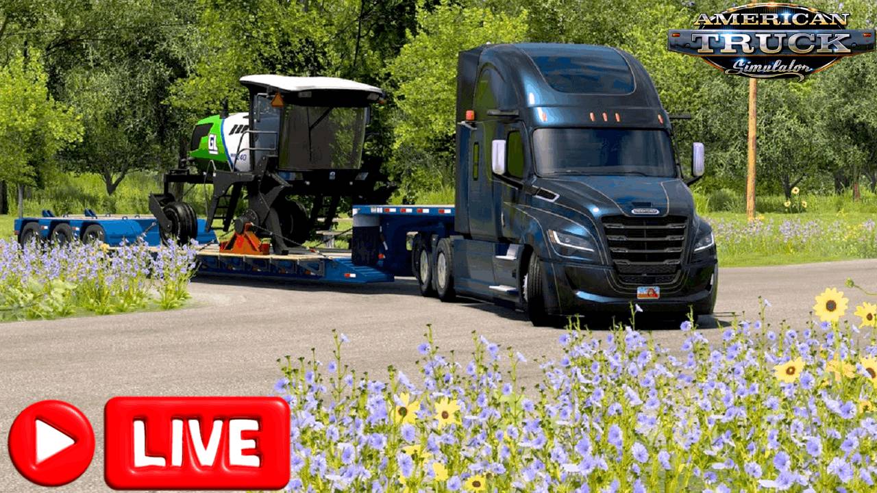 🔴 ATS 1.55 катаю на руле PXN V10 | IOWA | контракты World of Trucks !! смотреть онлайн