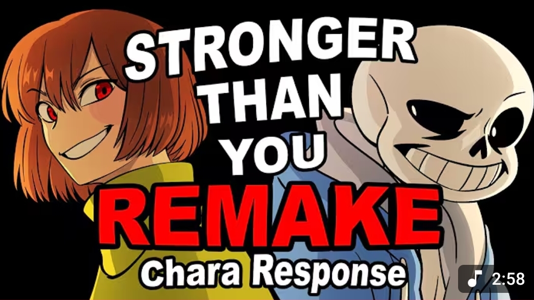 Undertale Animation Parody ( Stronger Than You - Chara Response Remake)