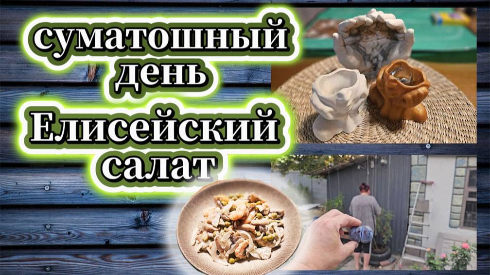 125-25!НАСЫЩЕННЫЙ ДЕНЬ/ФИГУРКИ ГОТОВЫ/ЕЛИСЕЙСКИЙ САЛАТ/ХЛОПОТЫ ПО САДУ/ПОСЕЯЛА/УДОБРИЛА