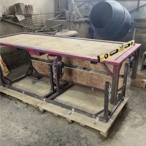 Установка вибростола горизонтальной вибрации