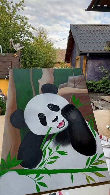 #panda #art #painting #peterburg #искусство #масляныекраски #искусствовмассы