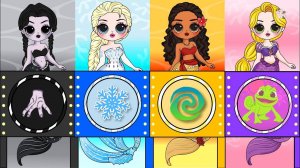 Принцесса Диснея и ее друзья получают НОВУЮ модную бумажную куклу и поделку из 30 поделок своими рук