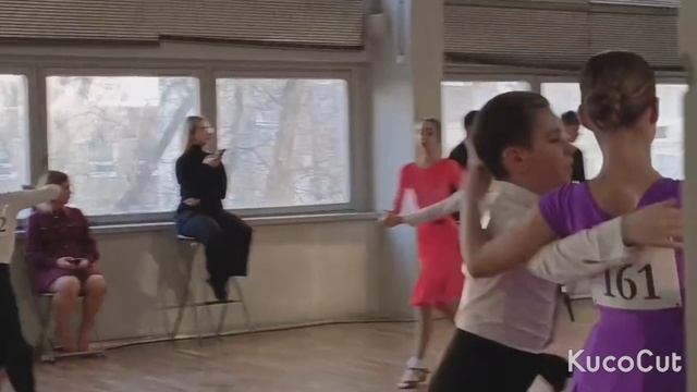 Марк, Полина, Юра, Алиса бальные танцы Н5 медленный вальс, квик стэп, самба, ча-ча-ча, джайв