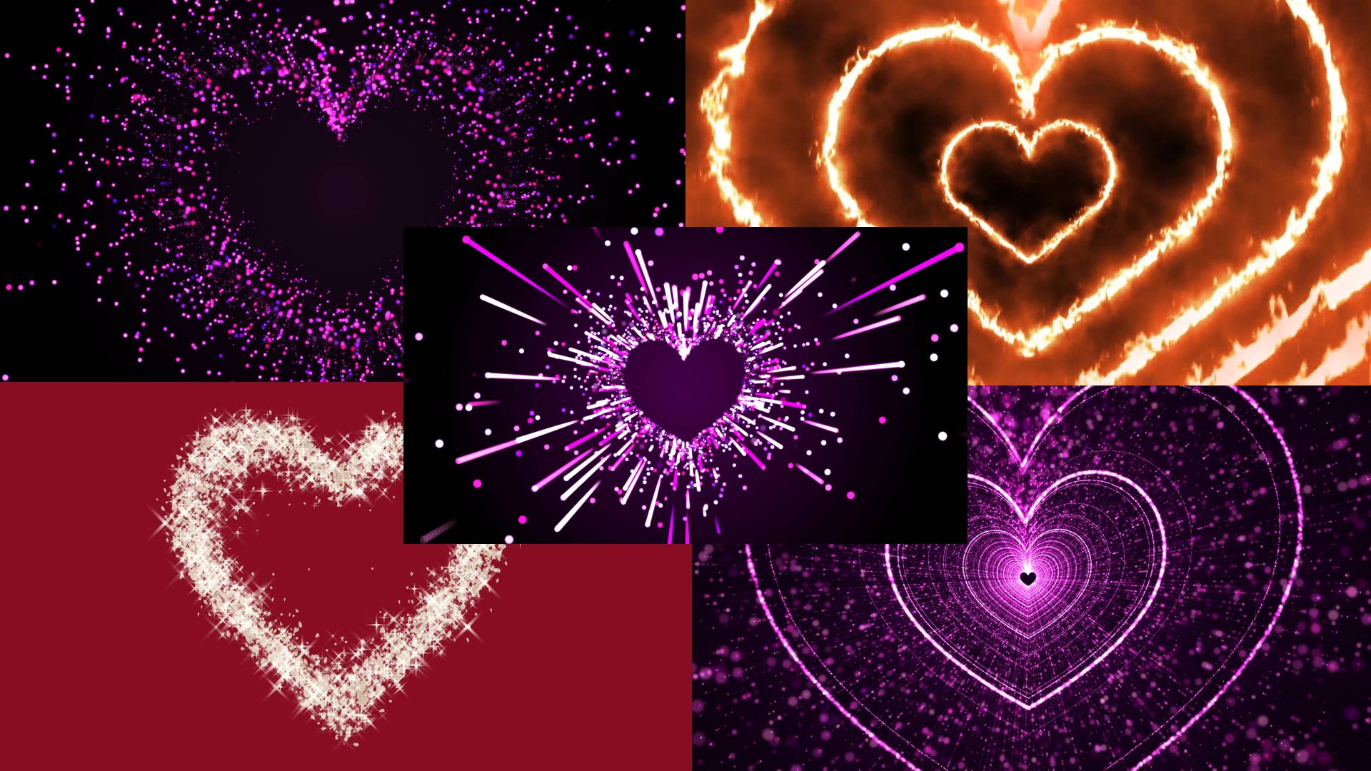 Сердце - 5 Футажей смотреть онлайн