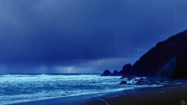 HUGE Thunderstorm With Ocean Sounds For Deep Sleep