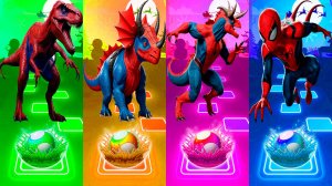 Динозавры 190 уровень - Мультики про Динозавров | МУЛЬТФИЛЬМЫ ДИНОЗАВРЫ в Tiles Hop