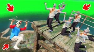 Я остался 1 в зомби апокалипсисе ! зомби хотят меня съесть ! выживание в гта 5 !