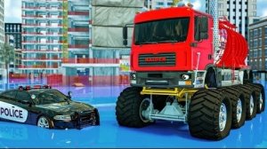 Полицейская машина помогла спортивному автомобилю выбраться из ямы - АВТОМОБИЛИ и МОТОЦИКЛЫ с ГРУЗОВ