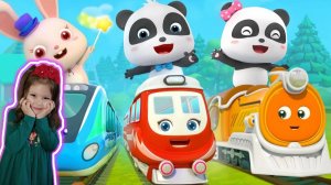 Школьный автобус игра  😻Поезд 😻 Детский поезд😻 Видео для детей ❤ Ава и папа