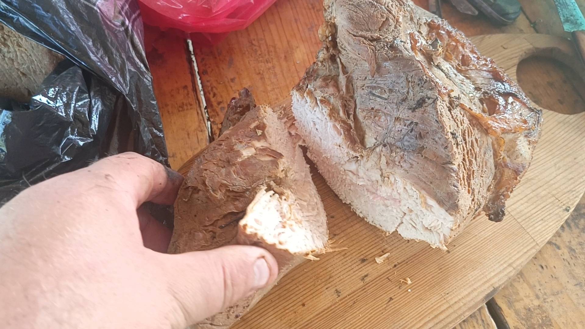 Коптильня на даче -индейка