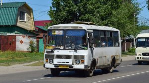 Автобус ПАЗ-32054 (АТ 549 22). Покатушки по Новоалтайску / Bus ride PAZ-32054.
