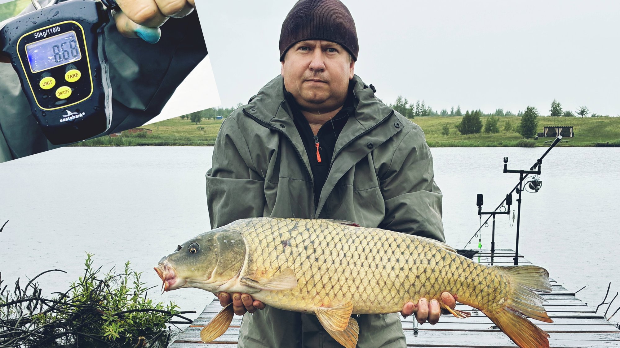 ОЧЕРЕДНОЙ ТРОФЕЙ ПО КАРПУ ПОЙМАЛ ОТПУСТИЛ " БЕРЁЗОВЫЙ БЕРЕГ" смотреть онлайн