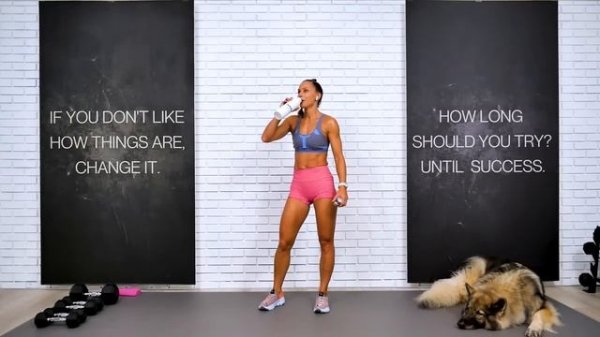 Juliette Wooten 60-MIN LEGS   ABS HIIT WORKOUT CHALLENGE _ Total Body Workout - Lower Body Focus, Ba