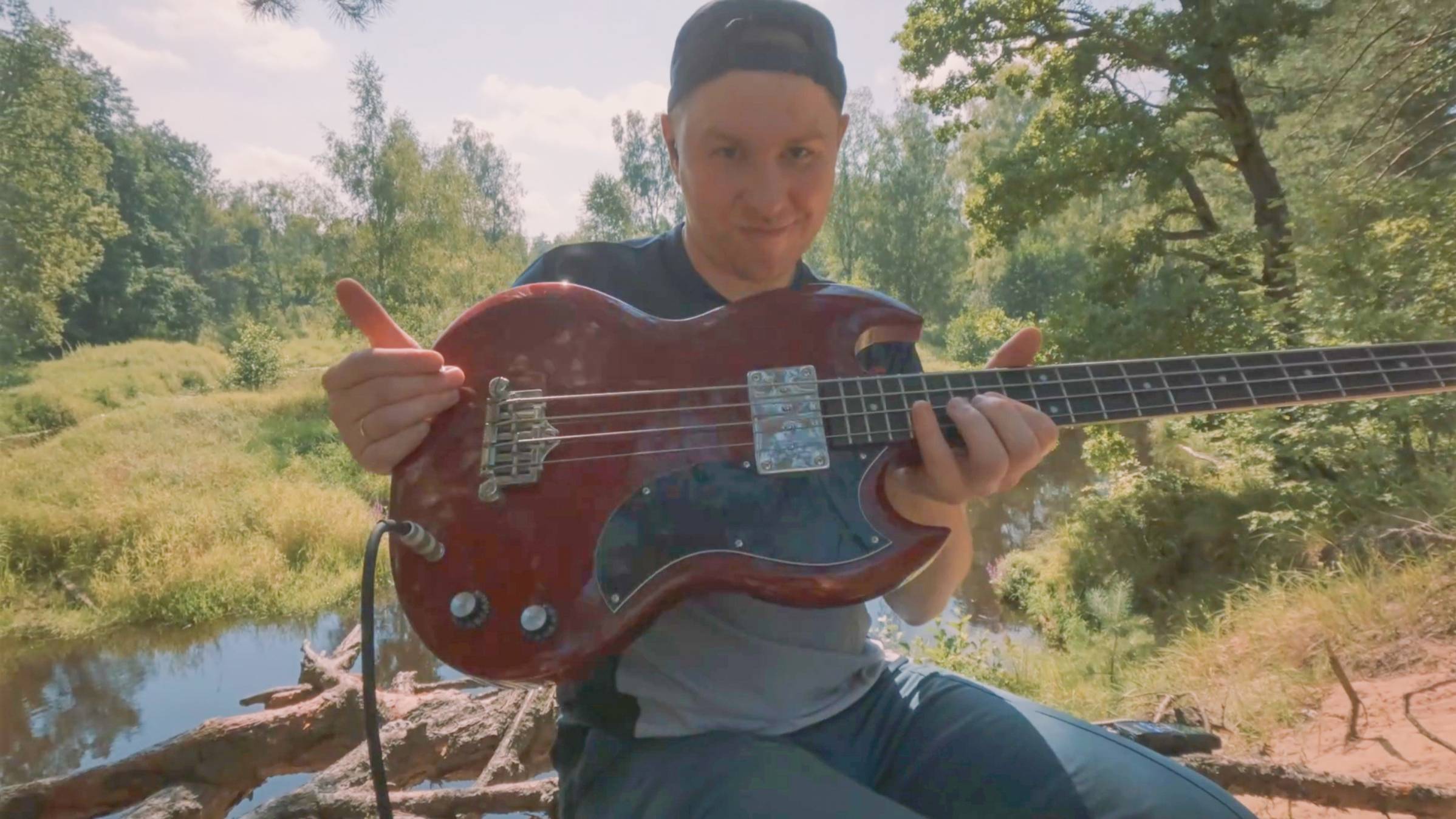 Импровизация на бас-гитаре, Демьянов обрыв, Epiphone Eb-0 смотреть онлайн