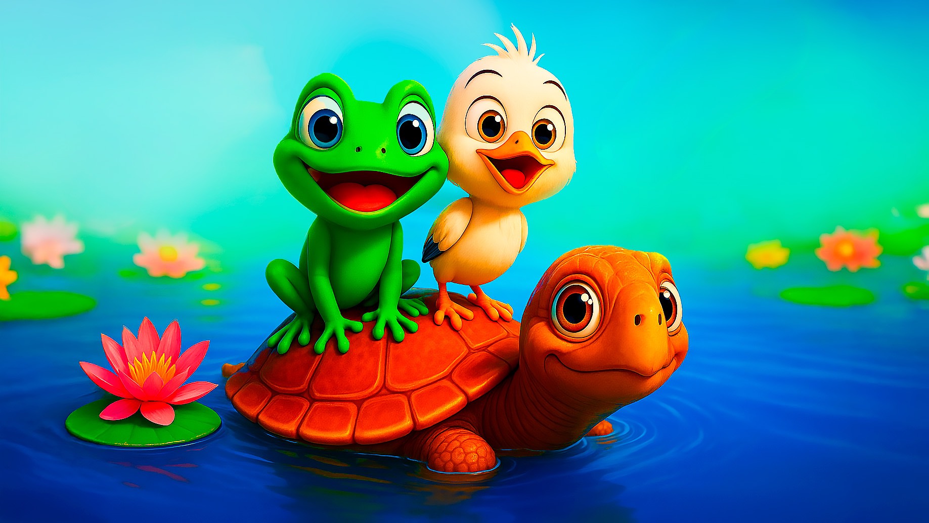 Лягушки КВА-КВА | Детская песня Наталии Лансере смотреть онлайн