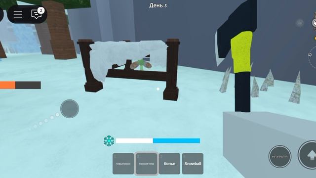 МАМОНТЫ!? ИГРАЮ В ОБНОВЛЕНИЕ СНЕЖНОГО БИОМА 99 НОЧЕЙ В ЛЕСУ, И ЭТО ИМБА!!!