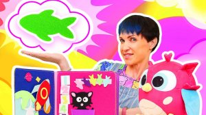 Мягкая книжка с секретом! Хоп Хоп, давай поиграем – кто там мяукает?