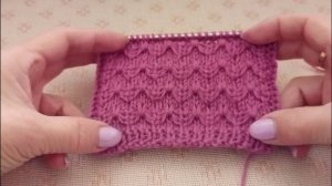 Узор спицами для вязания различных видов вязаных изделий.