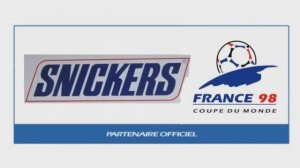 Snickers - Partenaire officiel de la Coupe du Monde France 98