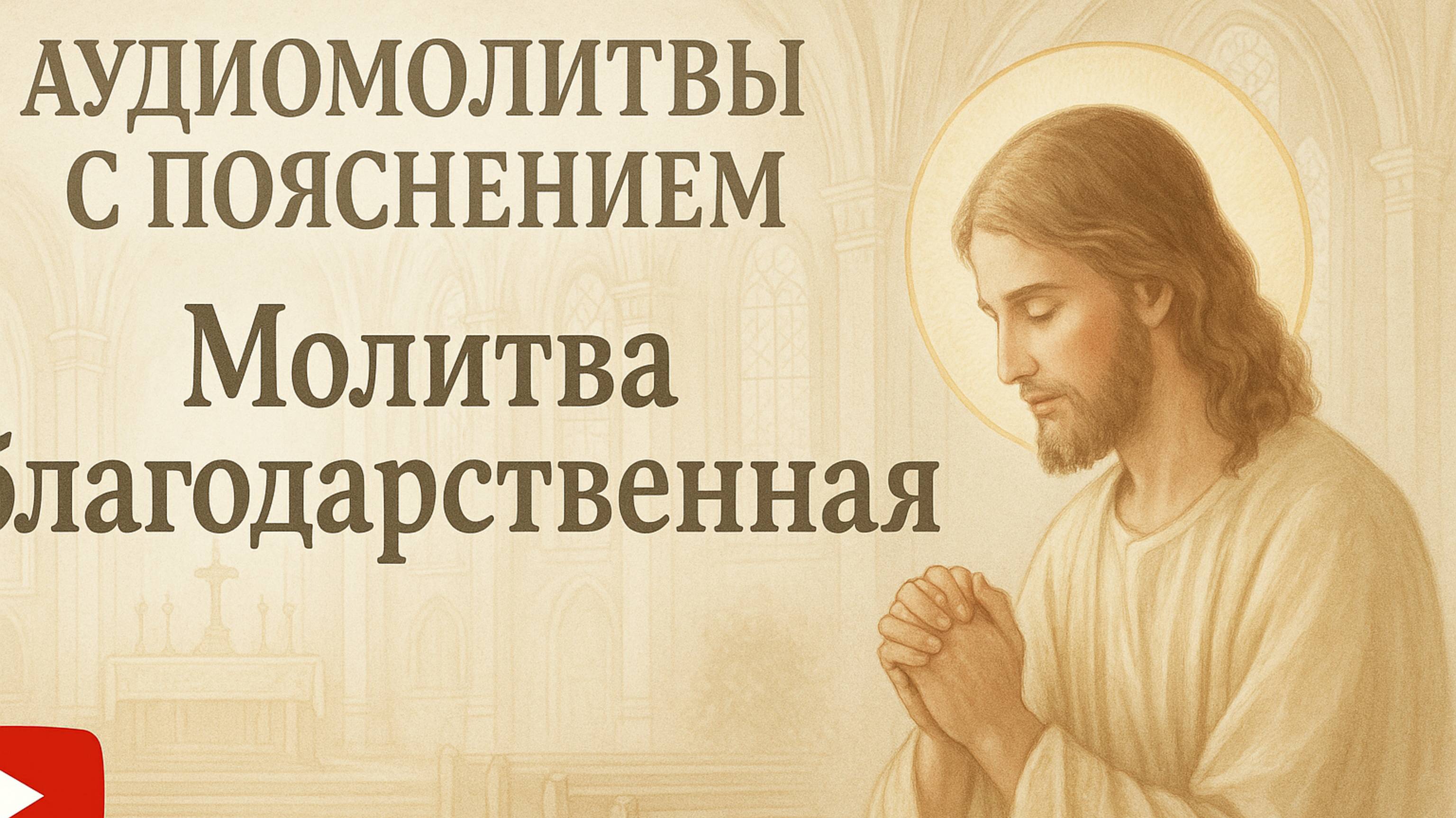 АУДИОМОЛИТВЫ С ПОЯСНЕНИЕМ. Молитва Благодарственная смотреть онлайн