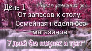 Семейная неделя без магазинов/день1