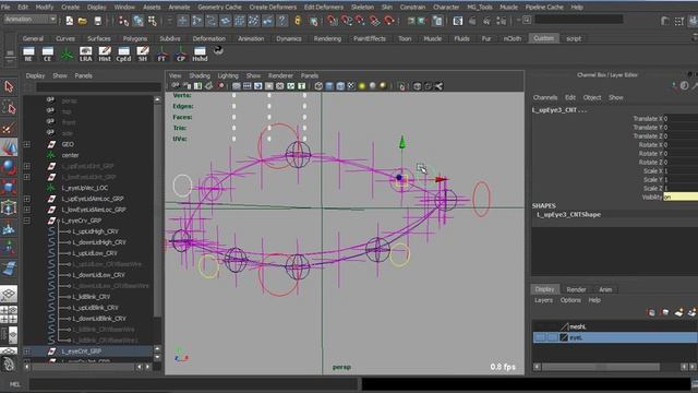 MAYA TUTORIAL Cartoon eyeLid rigging PT3 смотреть онлайн