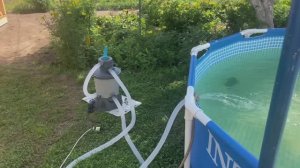 Подключаем песочный фильтр-насос bestway 3596 л/ч 58515 для бассейна с кварцевым песком