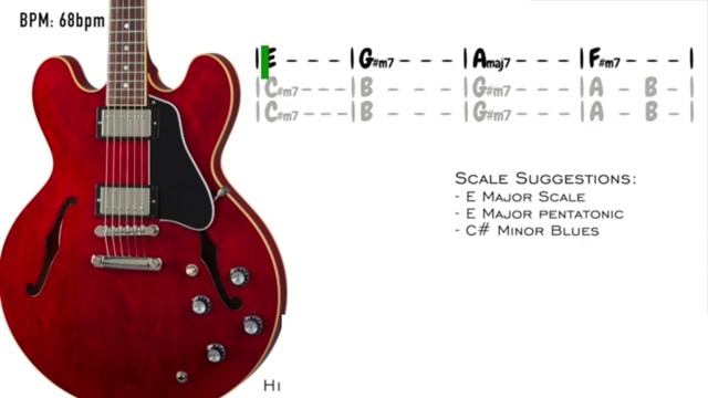 Crying Blues Ballad Backing Track in E смотреть онлайн