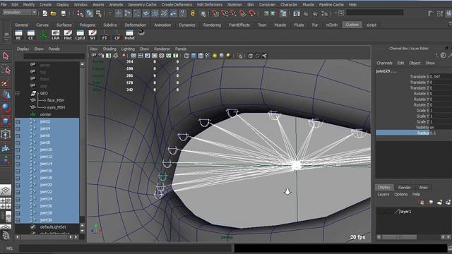 MAYA TUTORIAL Cartoon eyeLid rigging PT1 смотреть онлайн