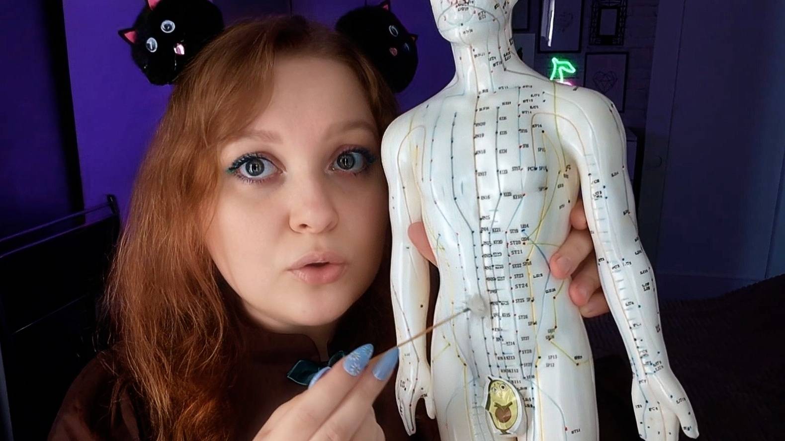 ASMR Acupuncture Man Doll massage 😳 смотреть онлайн