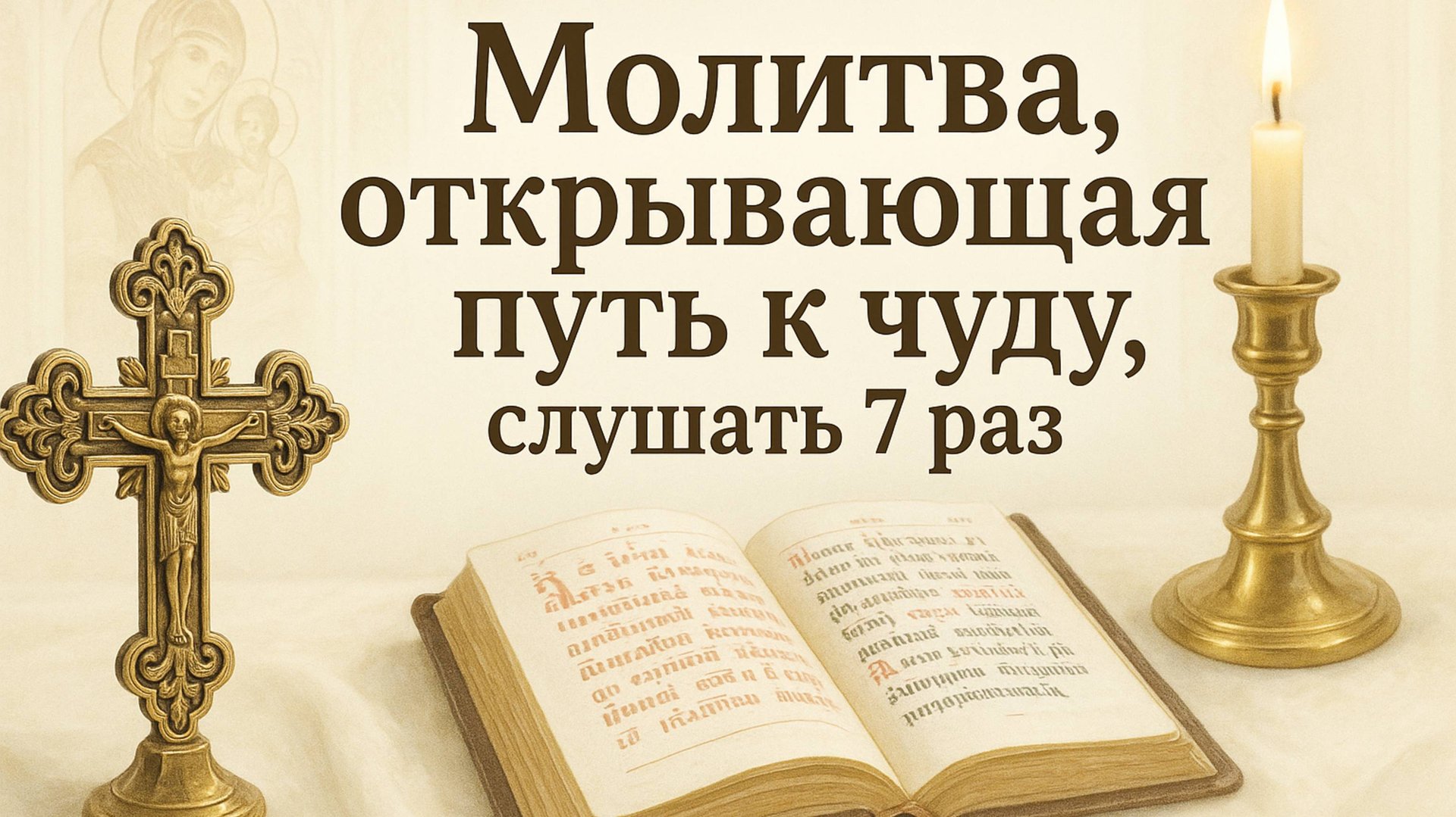 Молитва открывающая путь к чуду, слушать 7 РАЗ смотреть онлайн