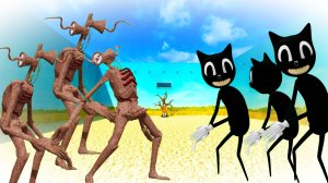 Армия СИРЕНОГОЛОВЫХ напала на армию КАРТУН КЭТов! КТО ПОБЕДИЛ?