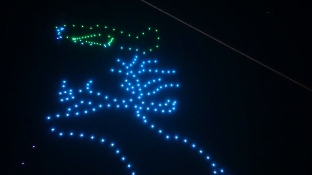 Шоу дронов Геоскан на День города в Мурманске смотреть онлайн