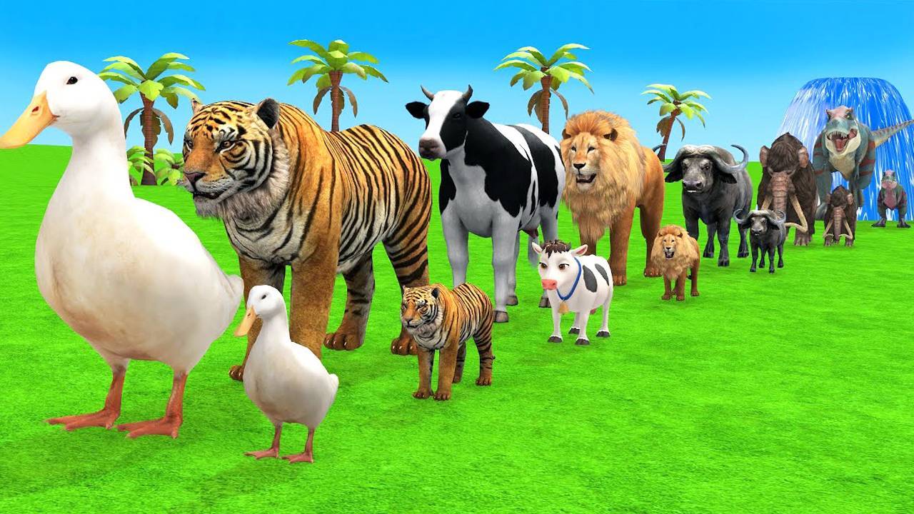 Мультики для детей. Транспортировка машин на животных. Смотреть онлайн Мультики про животных смотреть онлайн