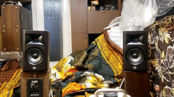 JBL Studio 620 звук.  (после прогрева))