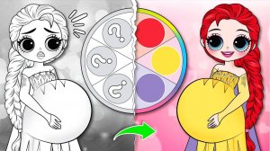 Мода на огонь, лед и радугу для семьи Русалок - Бумажные куклы и поделки своими руками