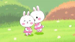 Зайчик умывается 🐰 Весёлая детская песня и танец для малышей 1–3 лет | Прыг-скок (Слова)