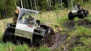 Возвращение вездеходов. Озеро, лесная торфяная речка, мелиоративная канава. Тест Ураган Россети Ч.3