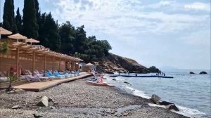 КРЫМ Алушта Малореченское сегодня 5 августа 2025. Море и погода в Крыму сейчас. Обстановка на пляже