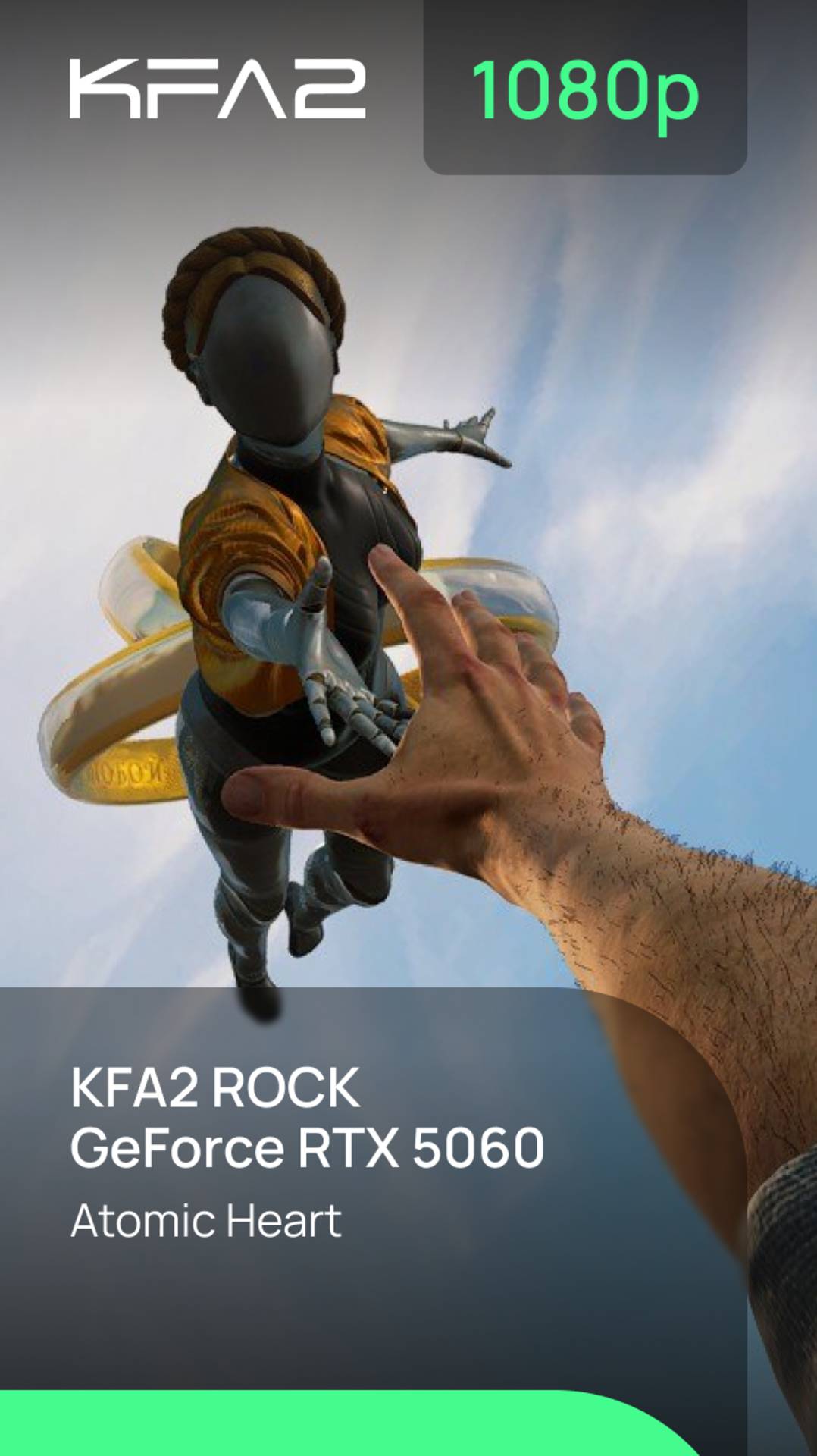 Тест видеокарты KFA2 ROCK GeForce RTX 5060 | Atomic Heart | 1080p (Full HD) разрешение смотреть онлайн
