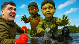 Нашли ОСТРОВ из ИГРЫ В КАЛЬМАРА 3, во время магнитной рыбалки!