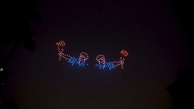 Шоу дронов в Индии: 75 лет независимости страны смотреть онлайн