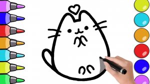 Как Нарисовать КОТА ПУШИН (Pusheen the Cat) За 8 ПРОСТЫХ Шагов!