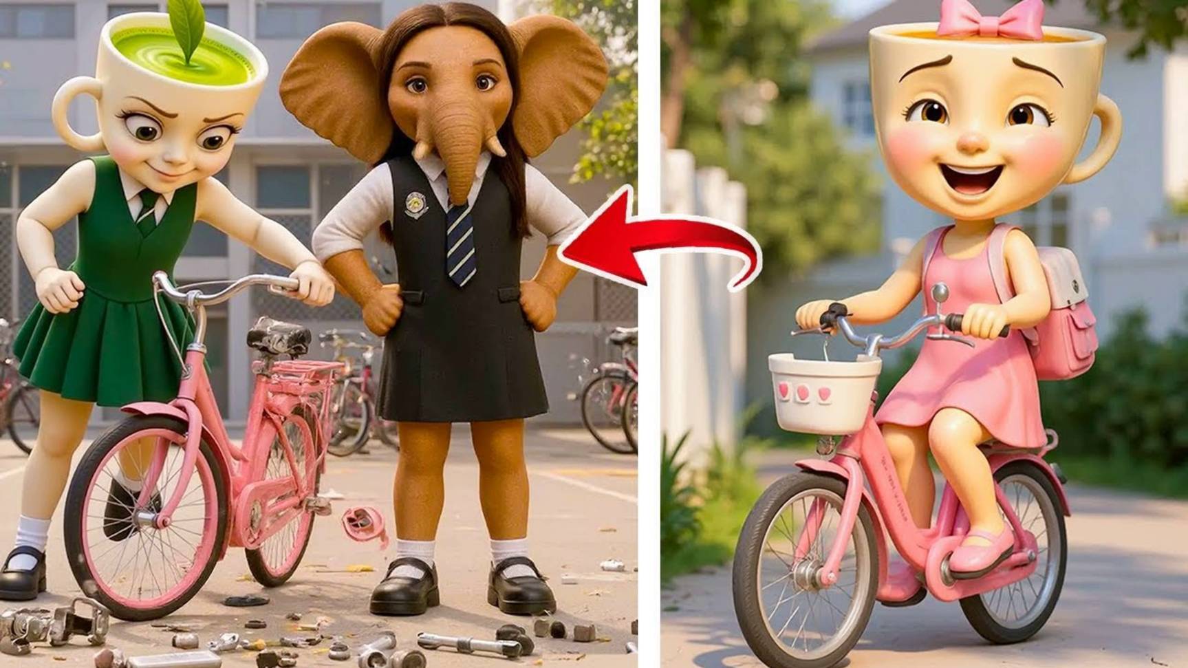 ЭТО ШОК! БАЛЕРИНА КАПУЧИНА ПОДВЕРГЛАСЬ ИЗДЕВАТЕЛЬСТВАМ В ПЕРВЫЙ ДЕНЬ В ШКОЛЕ! смотреть онлайн