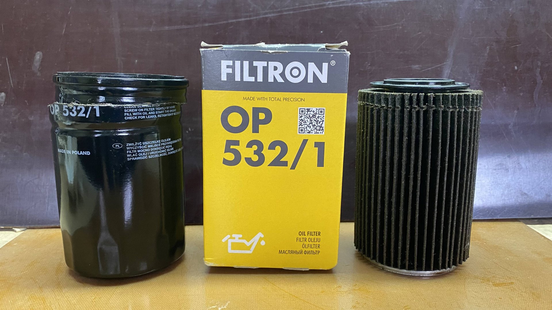 Масляный фильтр Filtron OP 532/1 отработал на Гранте смотреть онлайн
